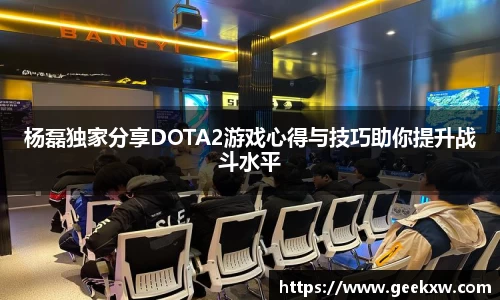 杨磊独家分享DOTA2游戏心得与技巧助你提升战斗水平