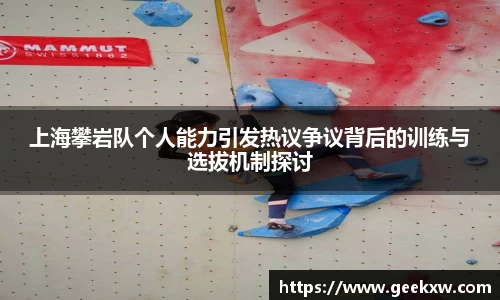 上海攀岩队个人能力引发热议争议背后的训练与选拔机制探讨